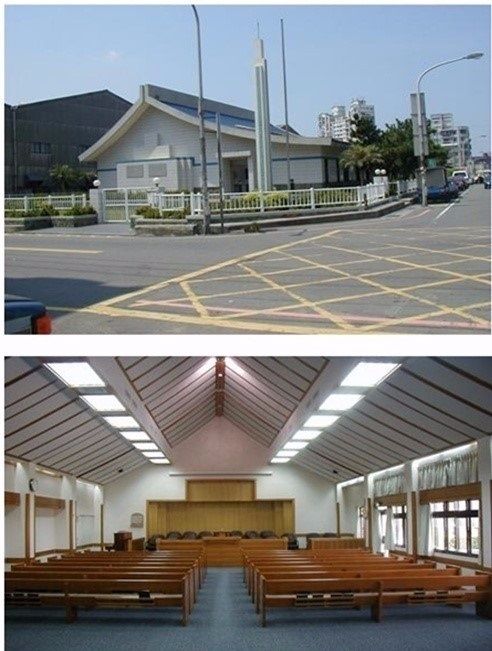 新竹教堂 –  1993年落成，1995年奉獻，1999年擴建
新竹市300經國路一段442巷9號