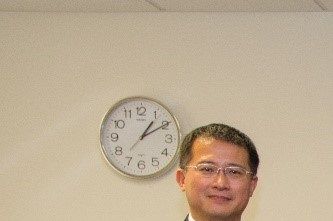 東台中支聯會會長團 前排左一張志勳會長 後排左一第一諮理吳仲鎧會長 後排左二第二諮理郜炳耀會長。