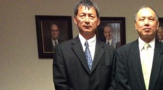 20160821 潭子第一支會主教團(左起)第一諮理林嘉郎，主教盧協益，第二諮理李宗憲