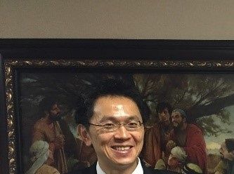 2016.5.1 新任中台北會長團，左起陳千峻(第一諮理)，王名儒(會長)，王勝雄第二諮理)